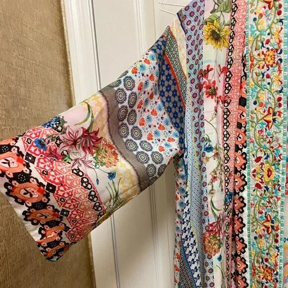 Johnny Was Maci Georgette Reversible Kimono NWOT - Picture 4 of 7